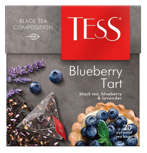 Tess | Чай черный Tess Blueberry Tart  в пирамидках, 20 шт