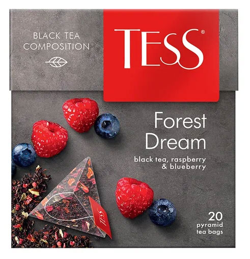 Tess | Чай черный Tess Forest Dream в пирамидках, 20 шт