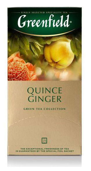 

Чай зеленый Greenfield Quince Ginger, 25х 2 г