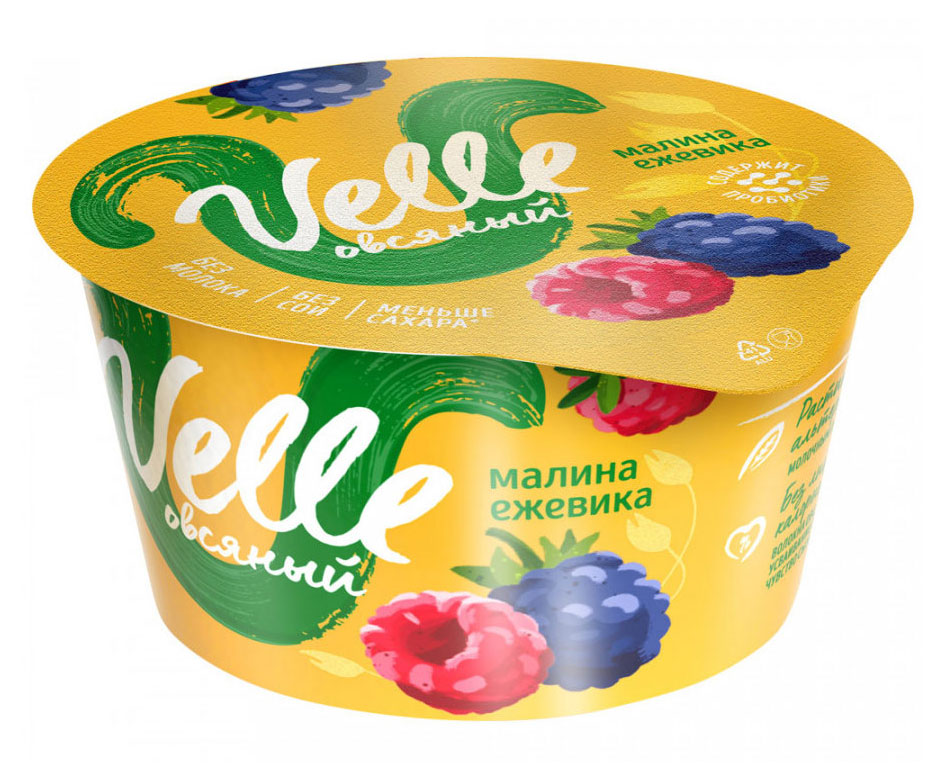 Velle | Продукт овсяный Velle малина ежевика, 140 г