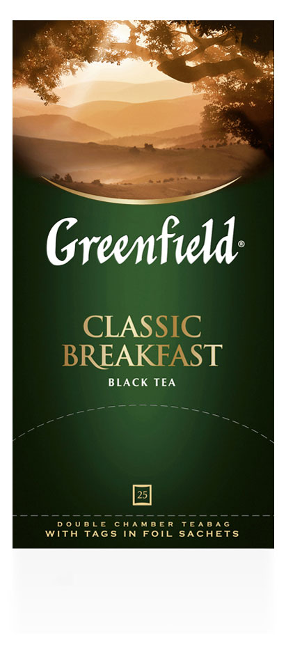 Greenfield | Чай черный Greenfield Classic Breakfast в пакетиках, 25х2 г