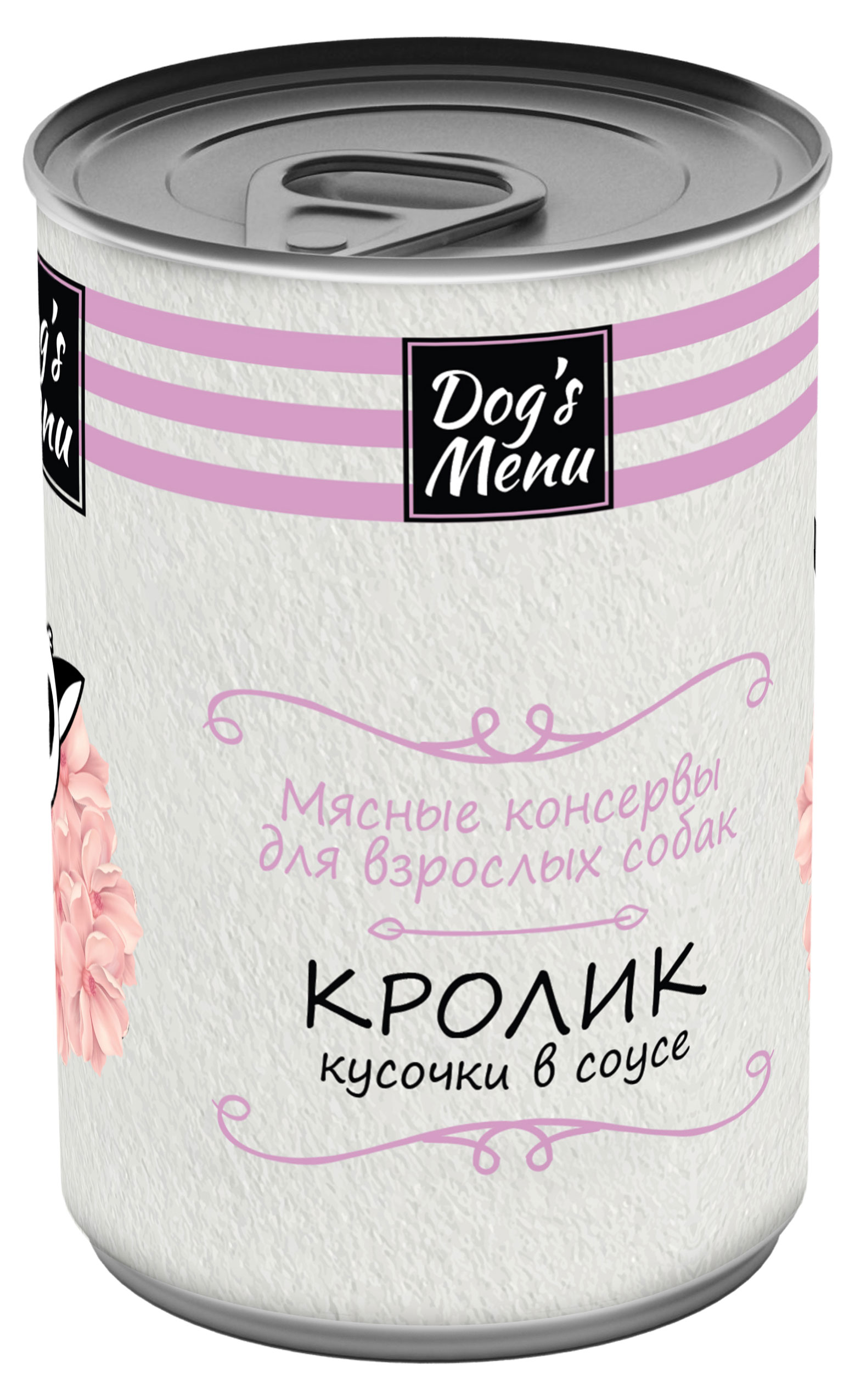 

Консервы для взрослых собак Dog`s Menu с кроликом кусочки в соусе, 340 г