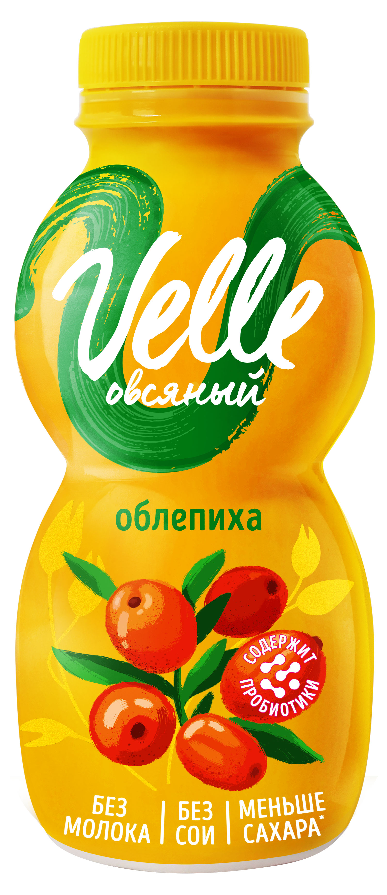 Velle | Продукт овсяный Velle питьевой ферментированный облепиха, 250 г