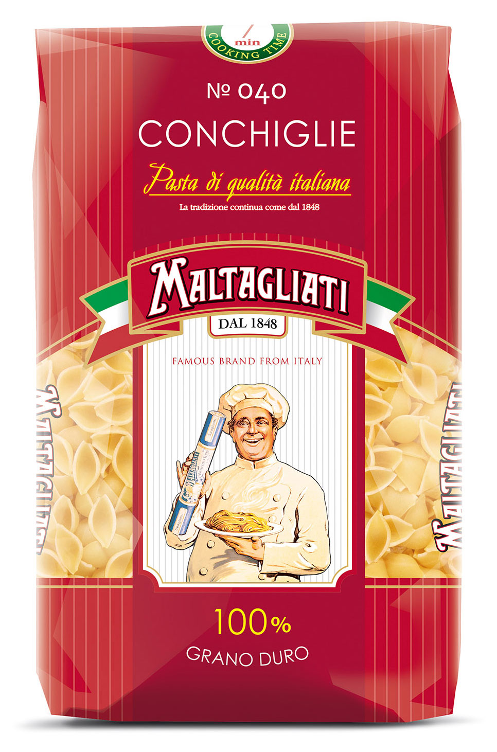 Maltagliati | Макаронные изделия Maltagliati Ракушки мелкие № 040, 450 г