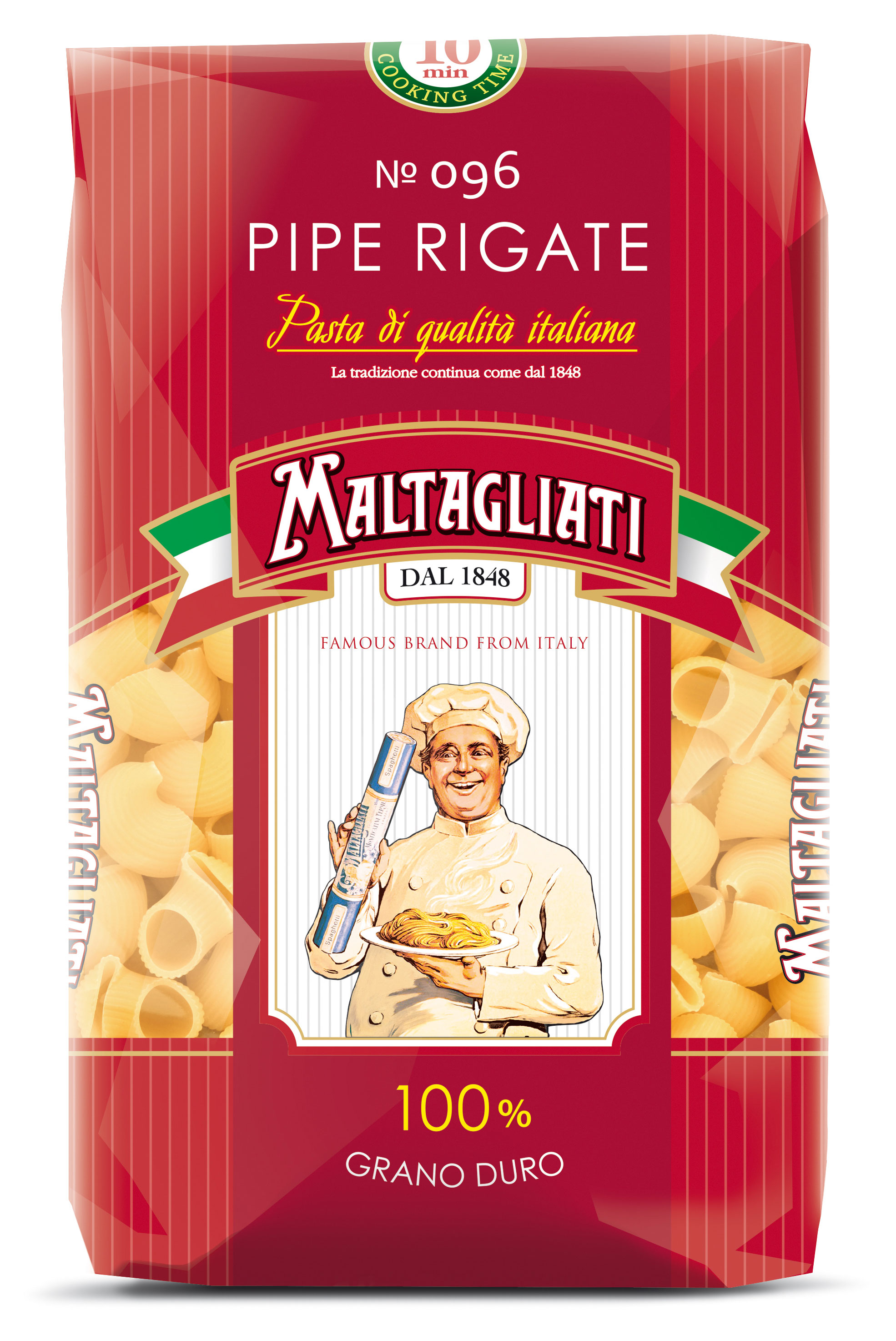 Maltagliati | Макаронные изделия Maltagliati Рожок крупный№ 096, 450 г