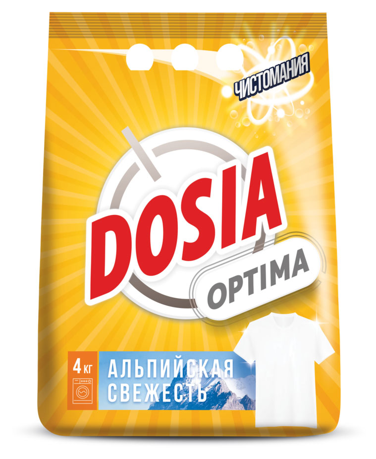 Стиральный порошок Dosia Optima Альпийская свежесть, 4 кг