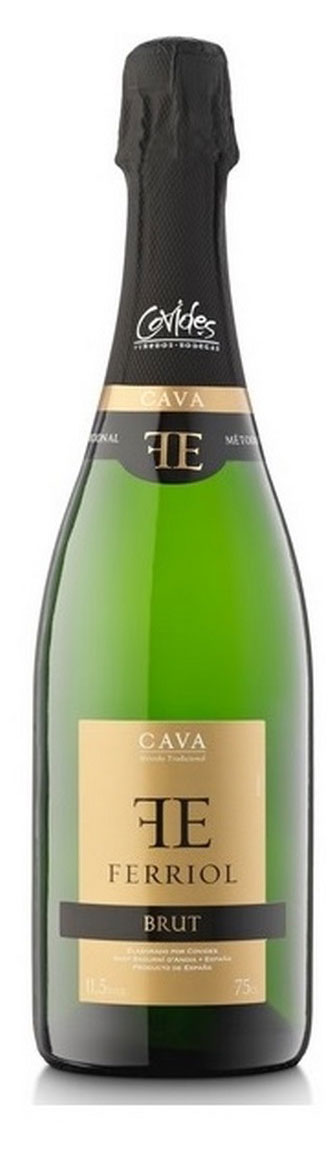 Игристое вино Cava Ferriol белое брют Испания, 0,75 л