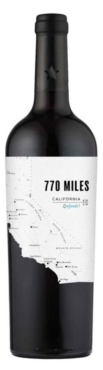 Вино 770 Miles Zinfandel красное сухое США, 0,75 л