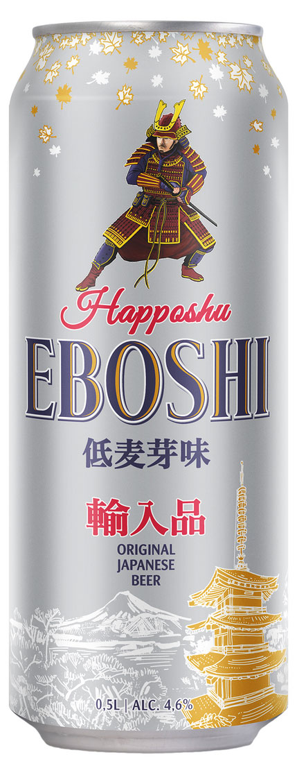 

Пиво Eboshi Happoshu светлое фильтрованное 4,6%, 500 мл