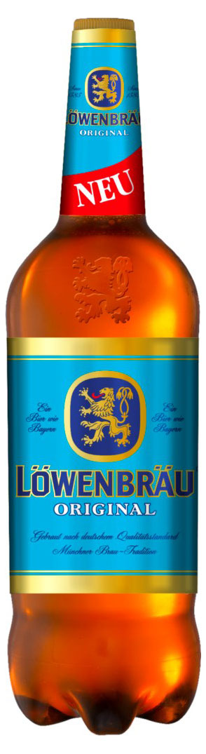 Пиво Lowenbrau Original светлое нефильтрованное 5,4%, 1,3 л