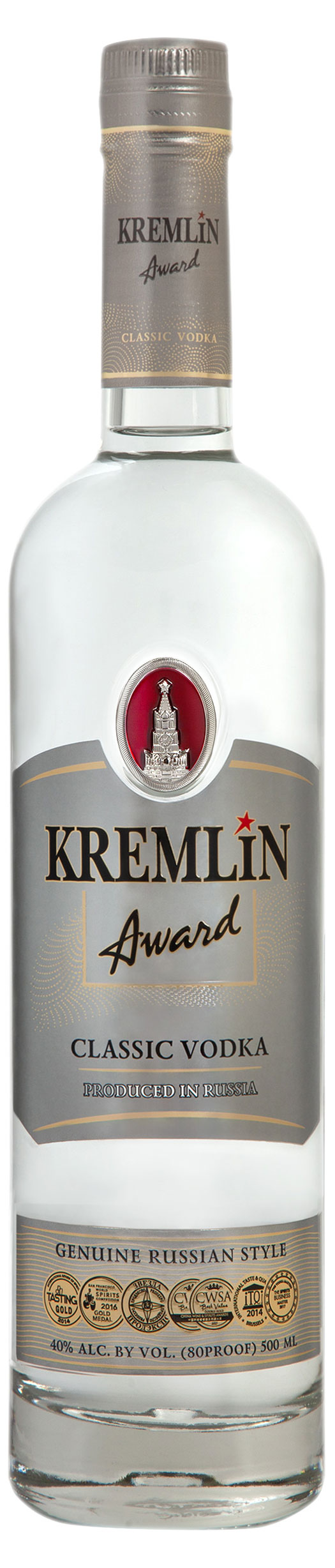 Водка Kremlin Award Classic Россия, 0,5 л