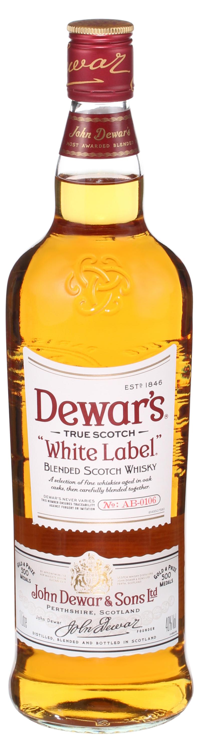 Виски Dewar's White Label Шотландия, 1 л