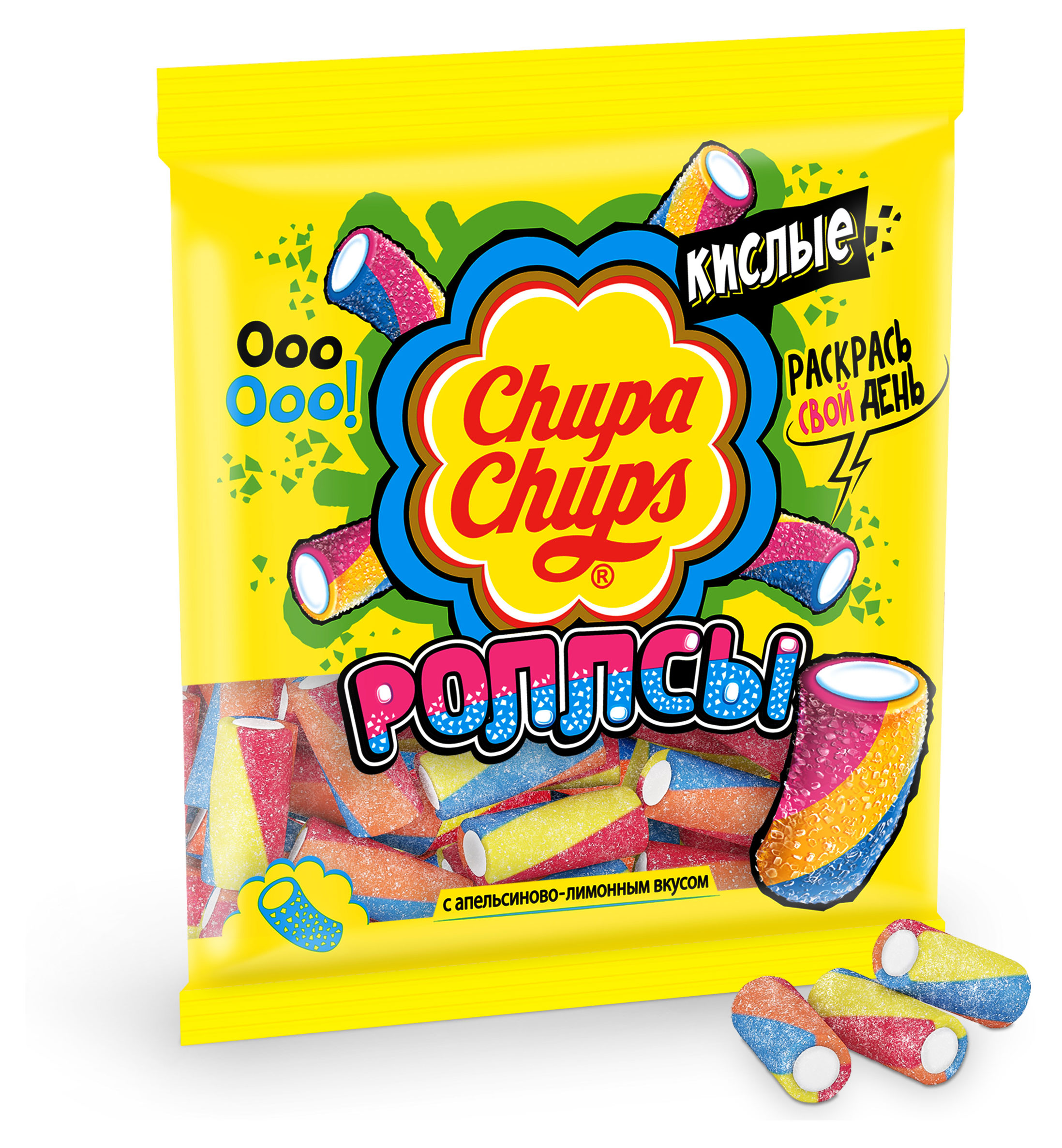 Chupa Chups | Мармелад жевательный Chupa Chups Роллсы, 150 г