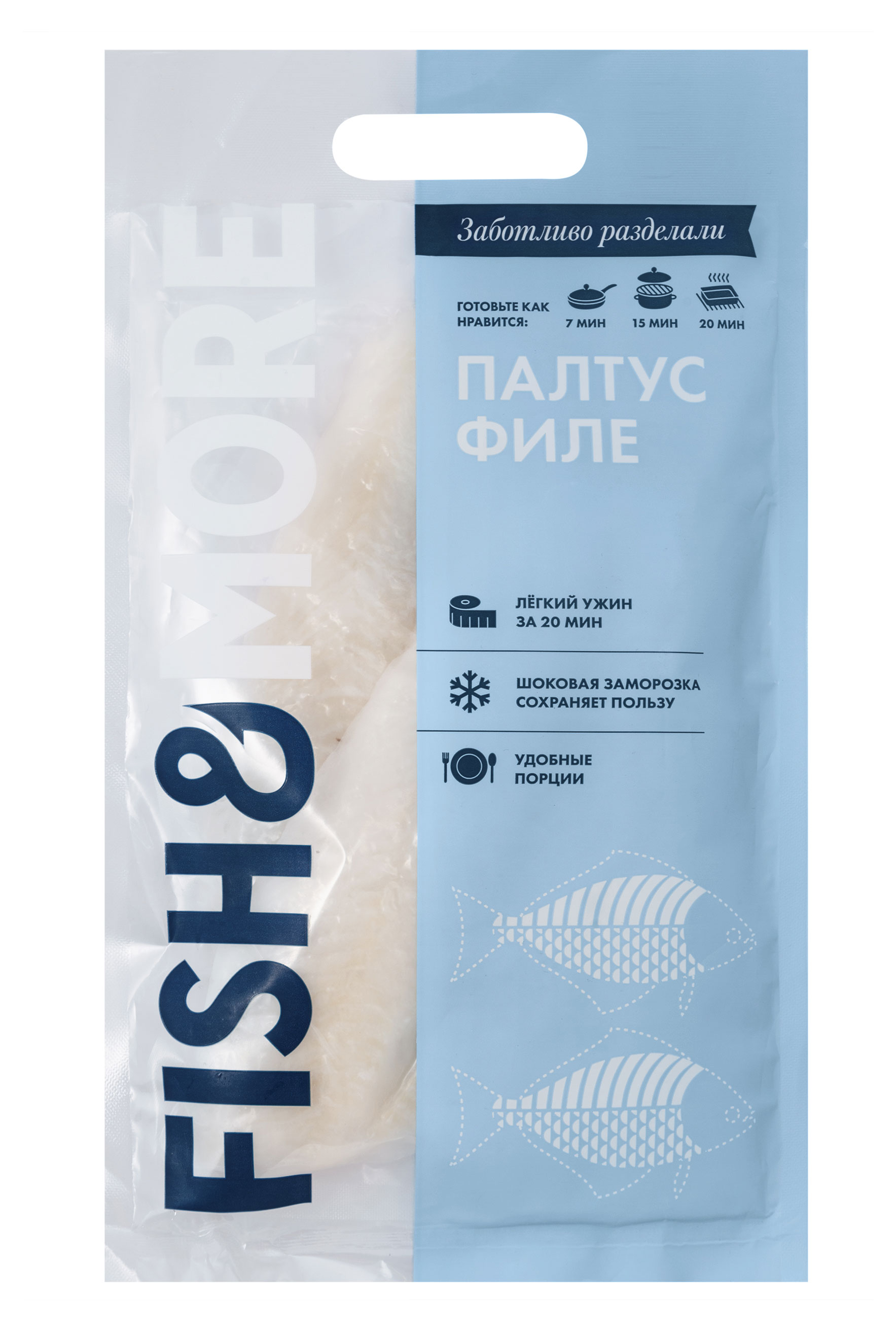 Палтус замороженный Fish&More филе, 500 г