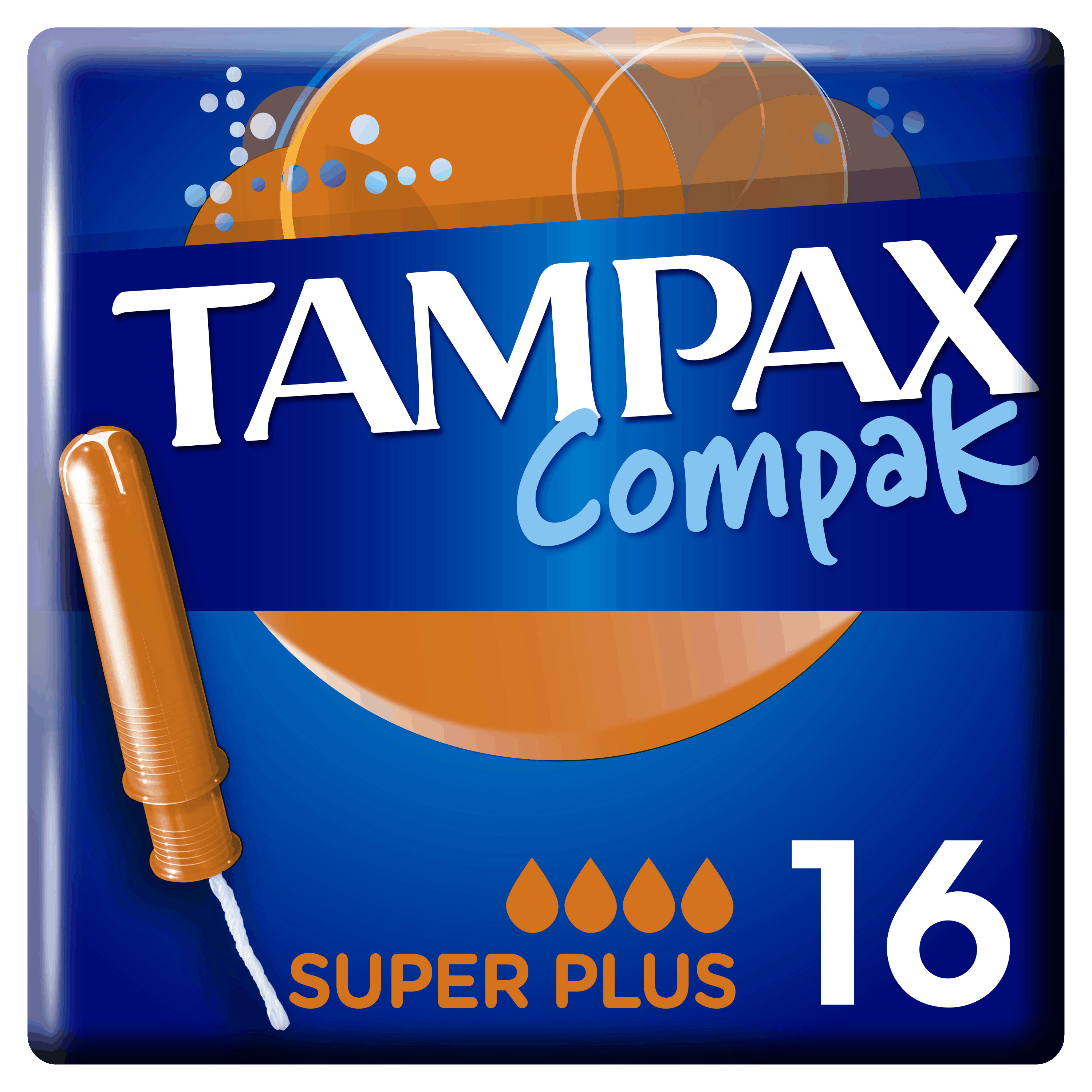 Tampax | Тампоны гигиенические Tampax Compak Super Plus Duo с аппликатором, 16 шт