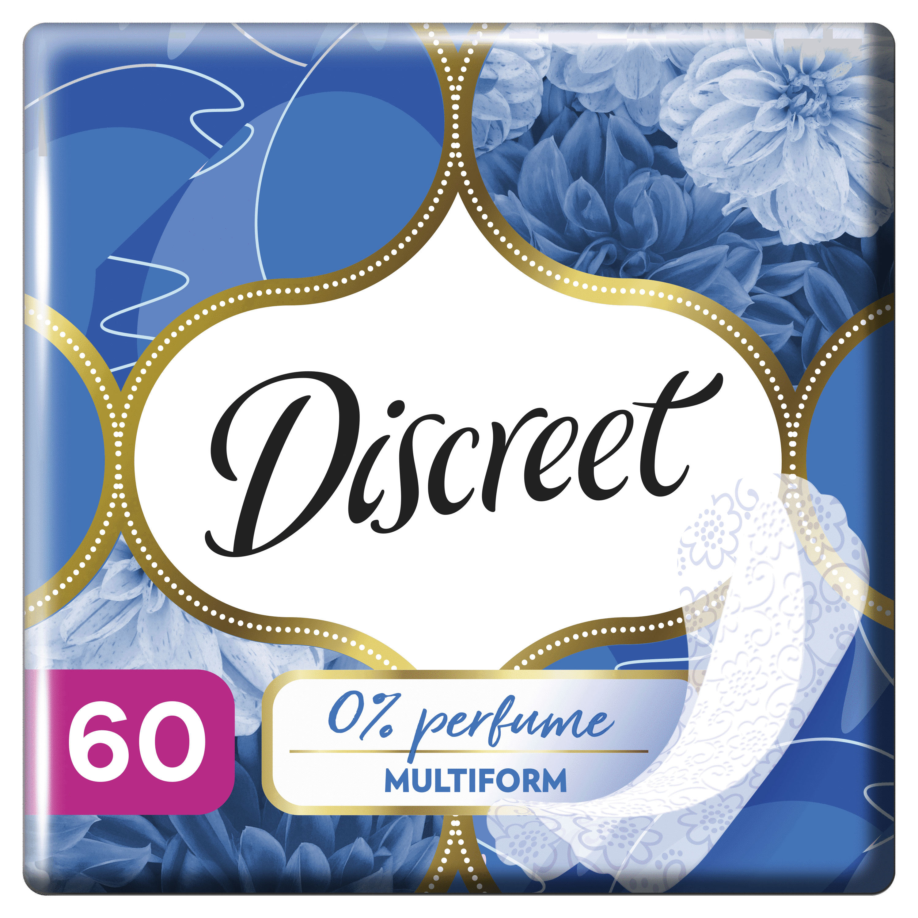 Discreet | Прокладки ежедневные Discreet Multiform Air, 60 шт