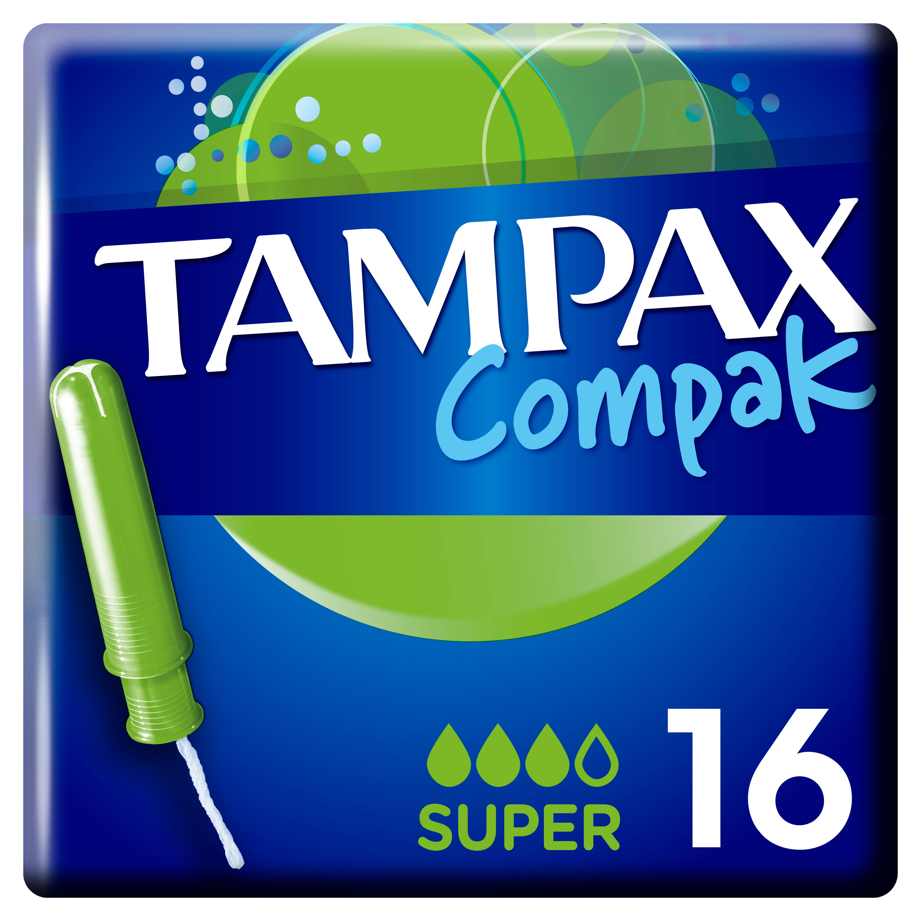 Tampax | Тампоны гигиенические Tampax Compak Super с аппликатором, 16 шт