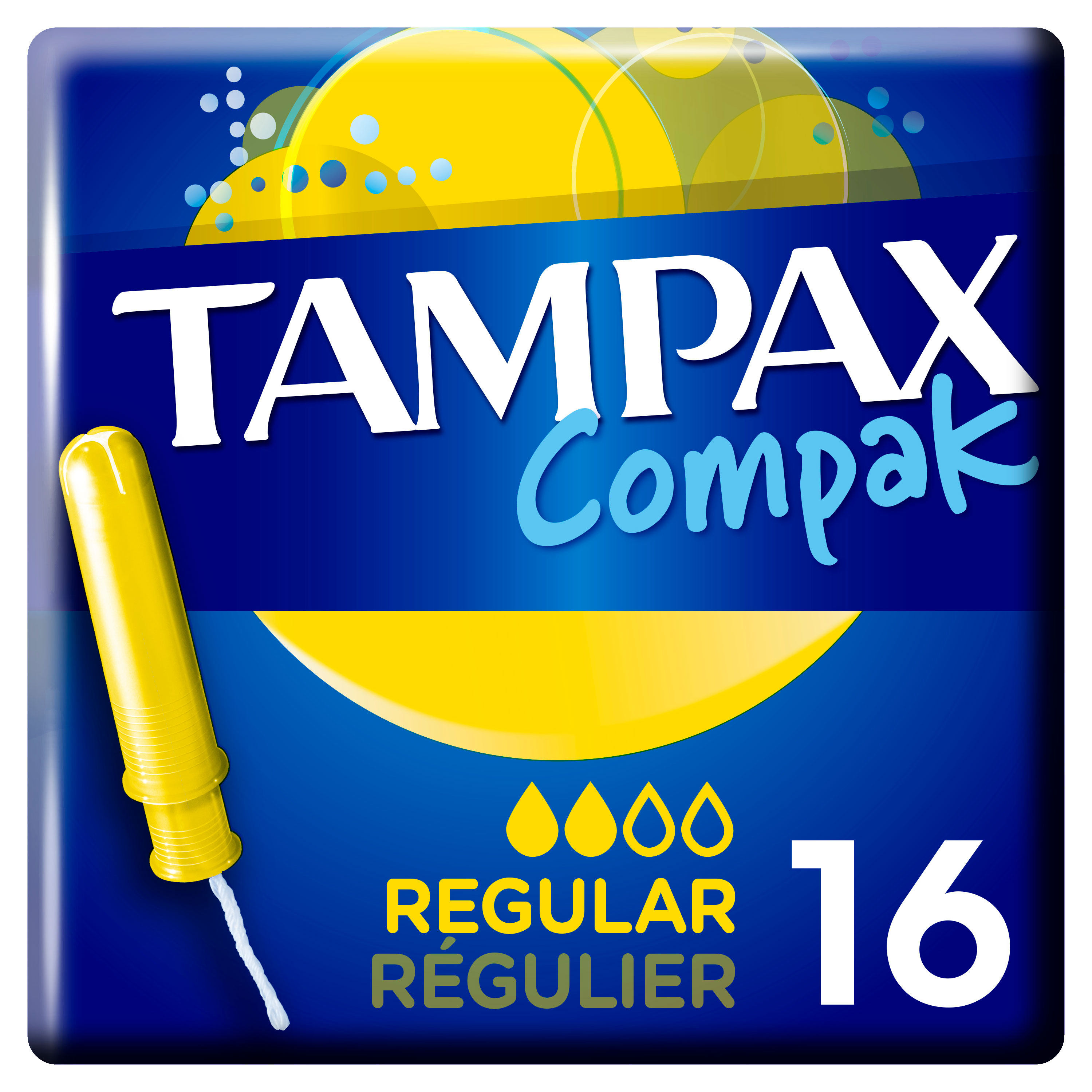 Tampax | Тампоны гигиенические Tampax Compak Regular с аппликатором, 16 шт