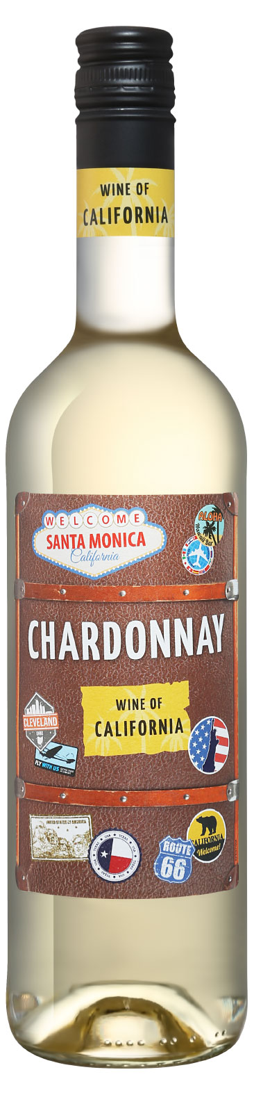 Вино Santa Monica Chardonnay белое сухое США, 0,75 л