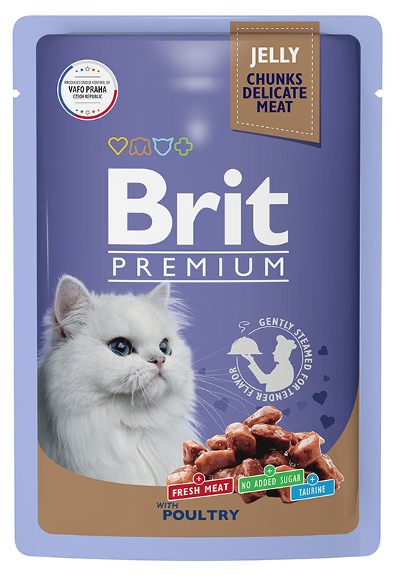 Корм для кошек Brit ассорти из птицы, 85 г