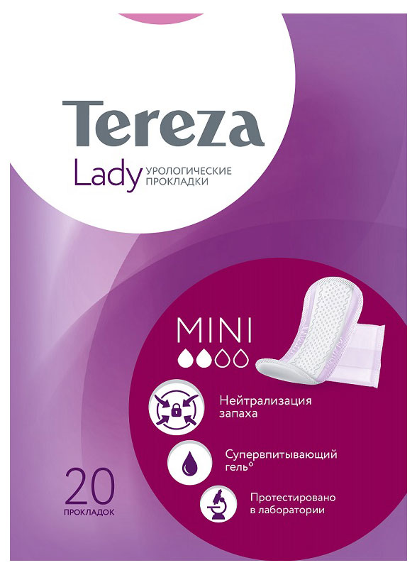 TerezaLady | Прокладки урологические TerezaLady Mini, 20 шт