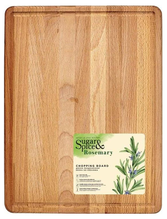 Доска разделочная Sugar&Spice Rosemary деревянная, 32х24 см