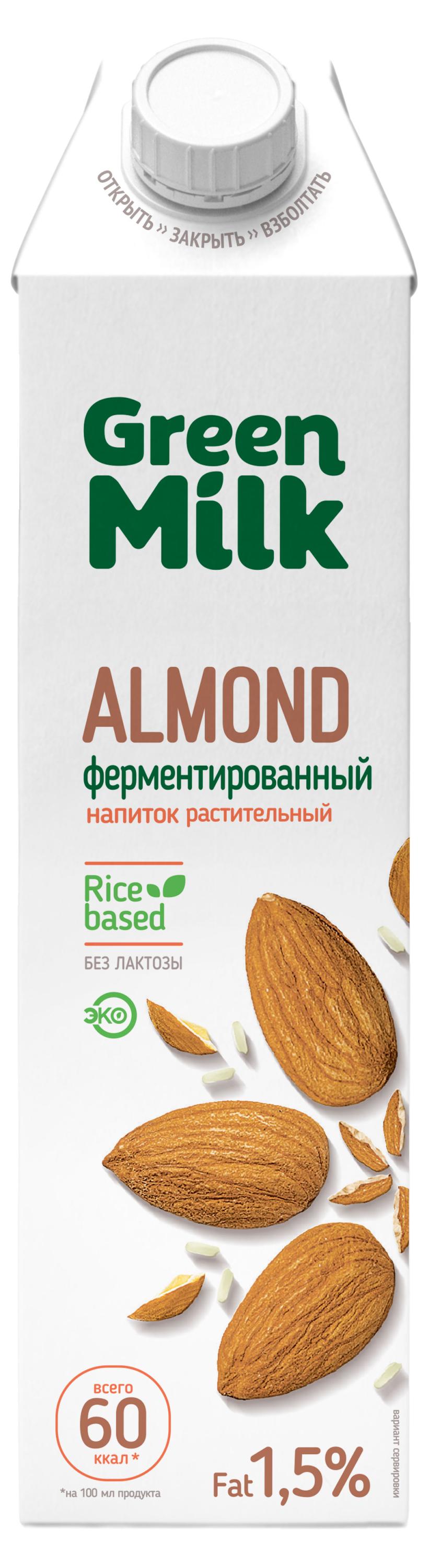 Напиток Green Milk Миндаль, 1 л