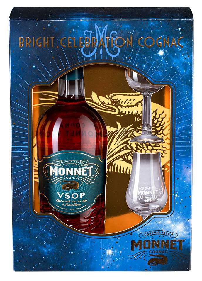 Коньяк Monnet VSOP Франция, 0,7 л + 2 бокала