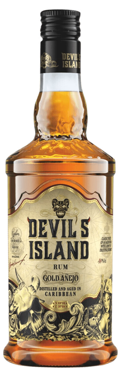 Ром Devil's Island голд аньехо 40% Россия, 1 л