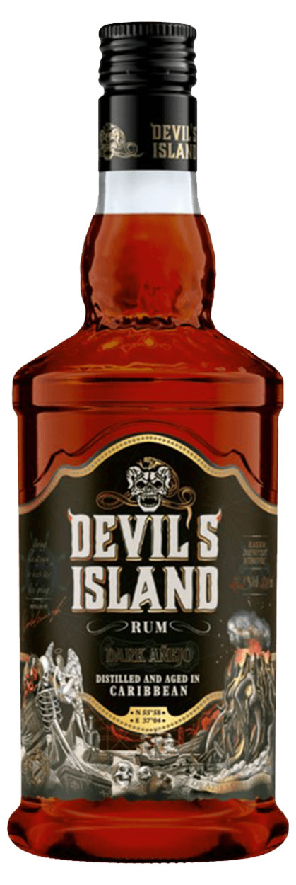 Ром Devil's Island Дарк 37,5% Россия, 1 л