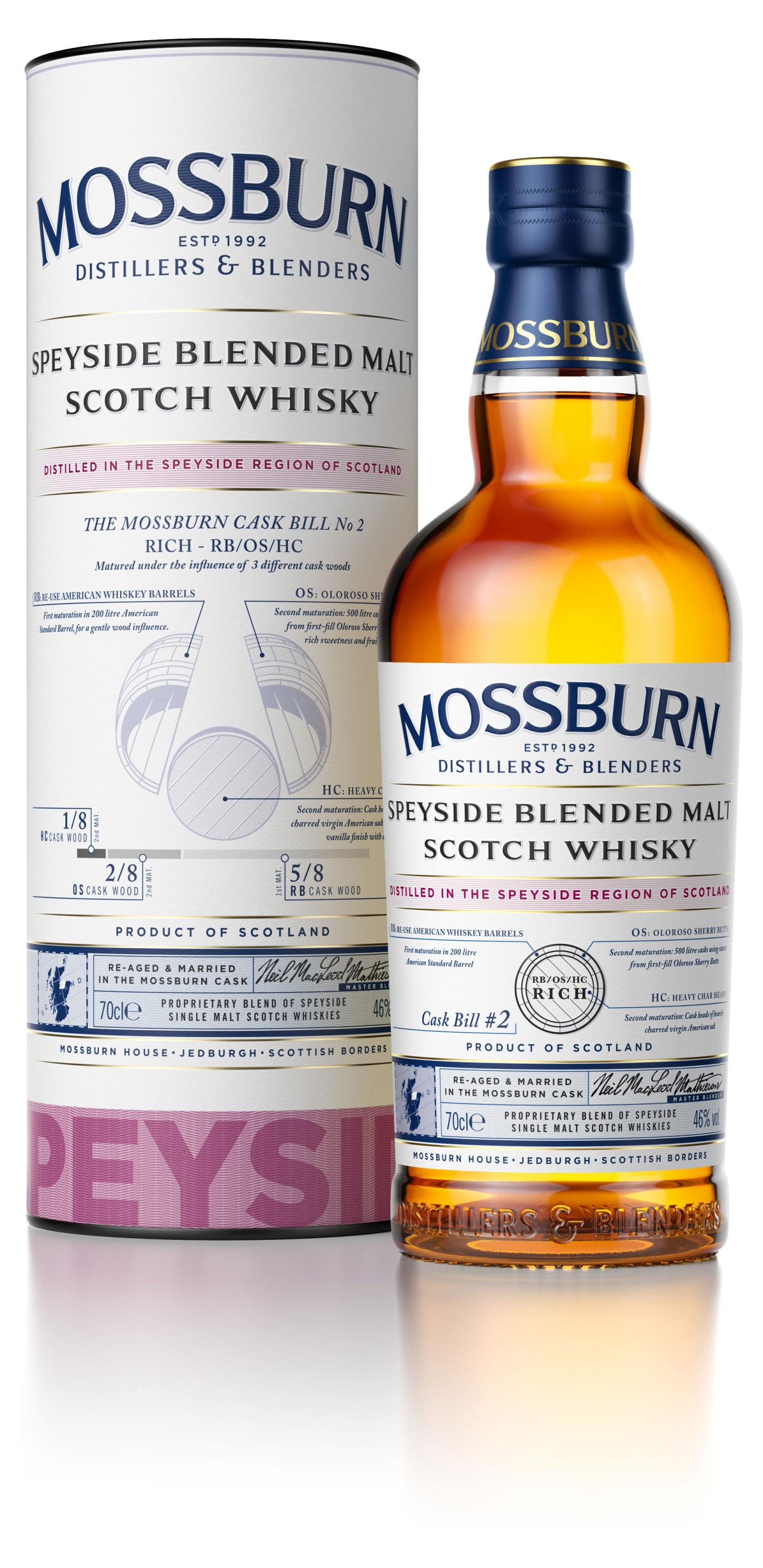 Mossburn | Виски Mossburn Signature Casks Speyside в подарочной упаковке Шотландия, 0,7 л