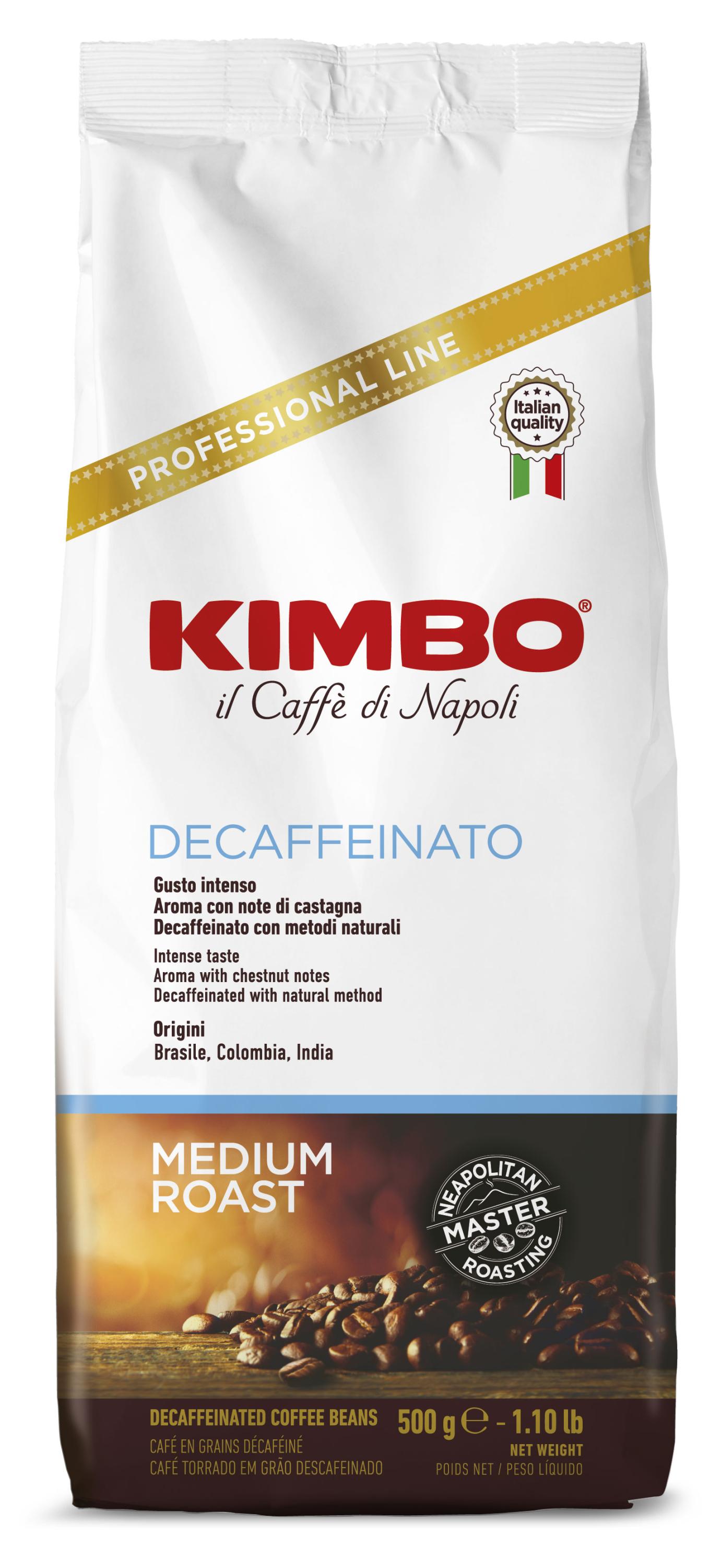 Кофе в зернах Kimbo Espresso Decaffeinato, 500 г