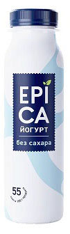 EPICA | Йогурт питьевой EPICA Натуральный без сахара 2,9% БЗМЖ, 260 мл