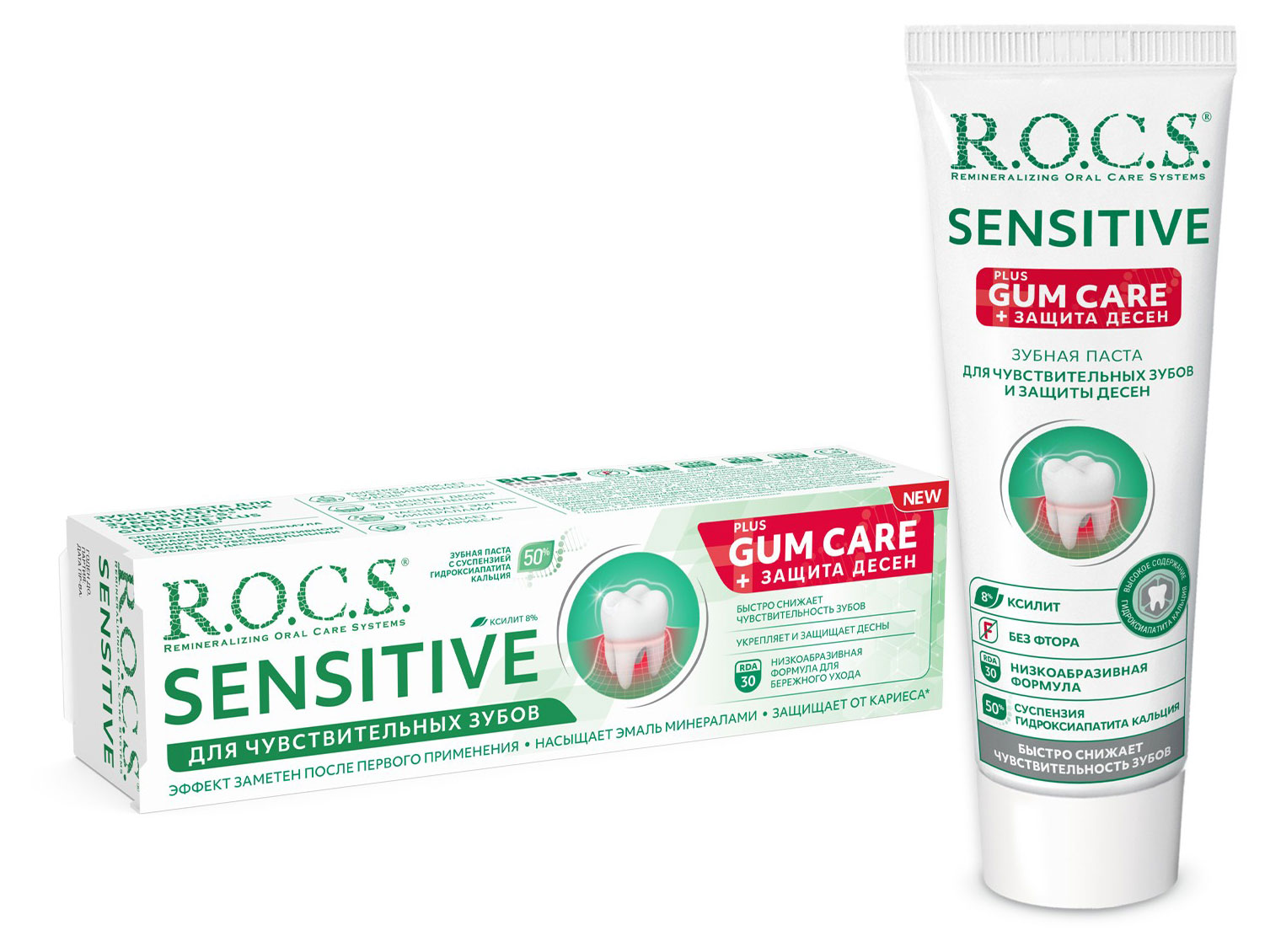 Зубная паста R.O.C.S. Sensitine Plus Gum Care, 94 г