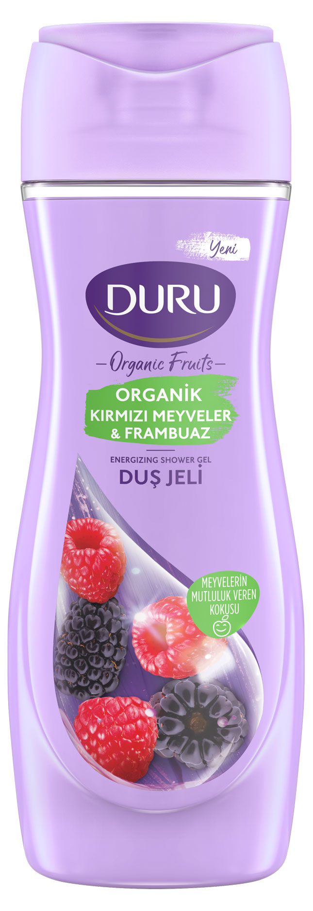 Гель для душа Duru Organic Fruit Red fruits & Raspberry, 450 мл