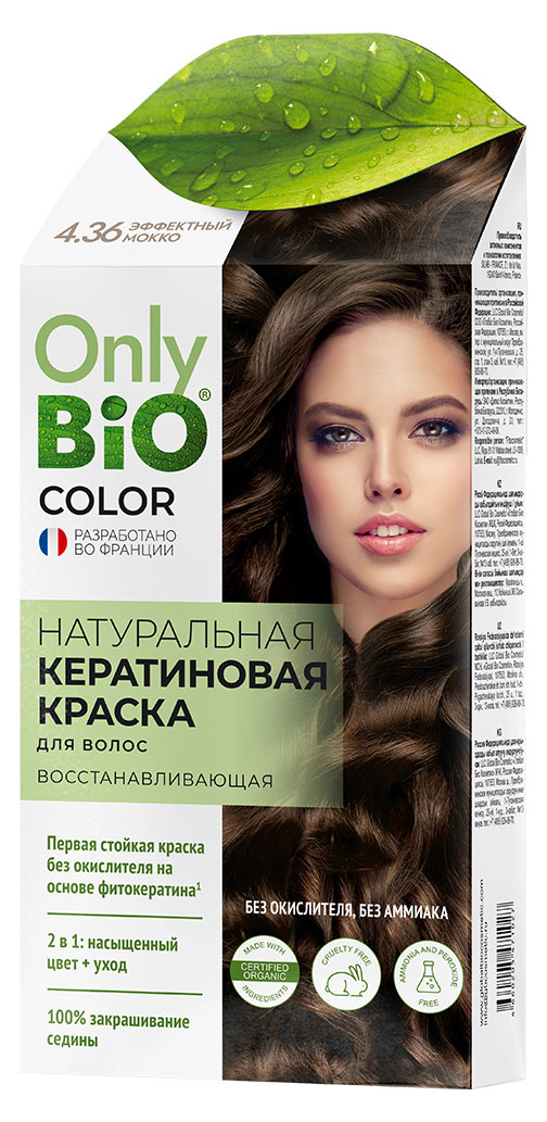 Краска для волос «Фитокосметик» Only Bio Color 4.36 Эффектный мокко