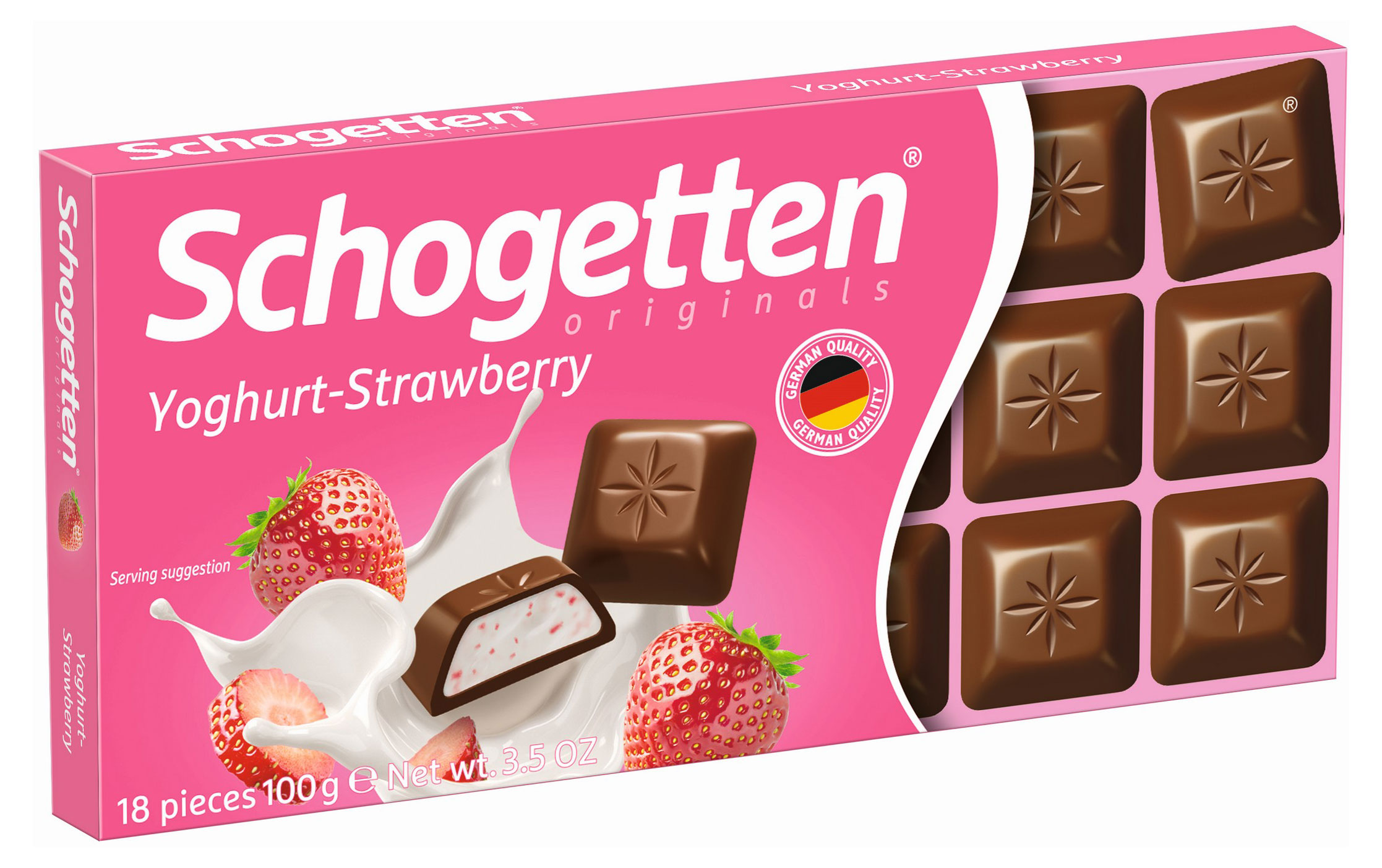 

Шоколад порционный Schogetten Youghurt-strawberry молочный, 100 г