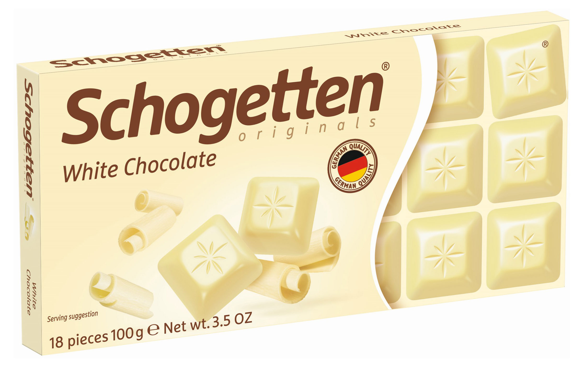 Schogetten | Шоколад порционный Schogetten White белый, 100 г