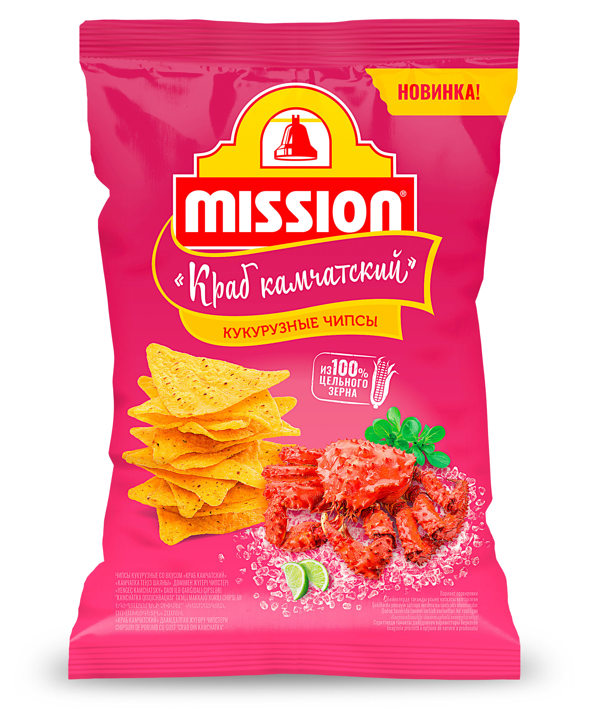 Чипсы кукурузные Mission краб камчатский, 90 г