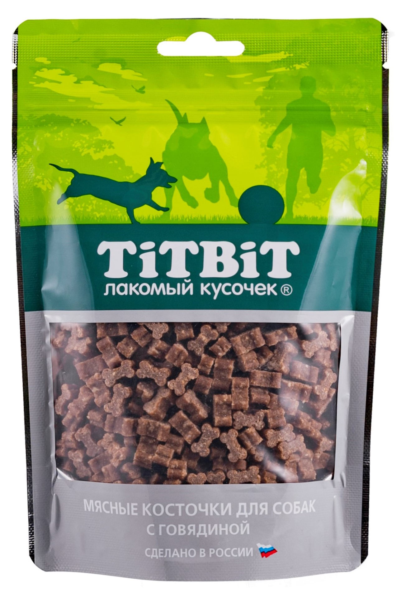 Лакомство для собак TiTBiT косточки мясные с говядиной, 145 г