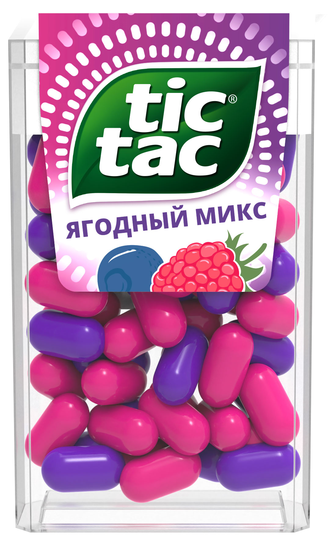 Драже Tic Tac Ягодный микс со вкусом малины и голубики, 16 г