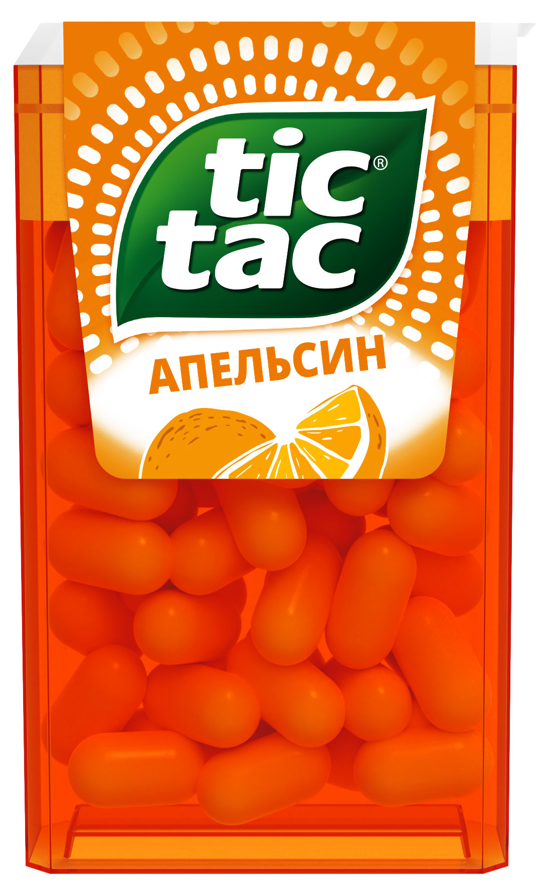 Tic Tac | Драже Tic Tac со вкусом апельсина, 16 г