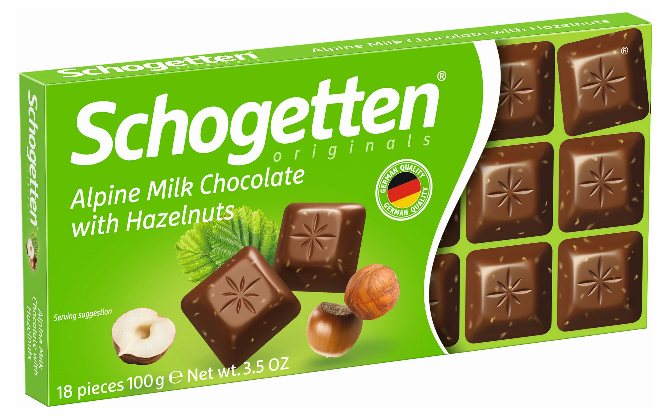 Schogetten | Шоколад Schogetten Alpine Milk с фундуком, 100 г