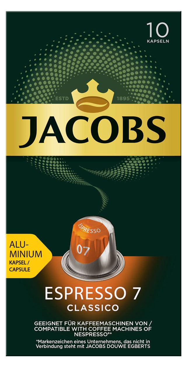 JACOBS | Кофе в капсулах Jacobs Espresso №7 Classico, 10 капсул