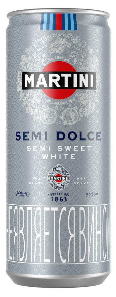 Martini | Игристый винный напиток Martini Semi Dolce белый сладкий Италия, 0,25 л