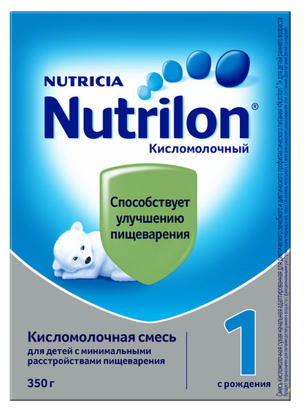 Смесь сухая кисломолочная Nutrilon 1 с рождения БЗМЖ, 350 г