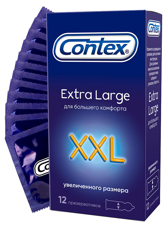 Contex | Презервативы Contex Extra Large XXL упаковка, 12 шт