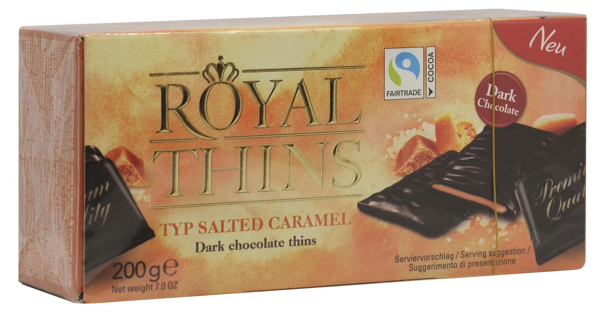 

Шоколад Halloren Royal Thins карамель и соль, 200 г