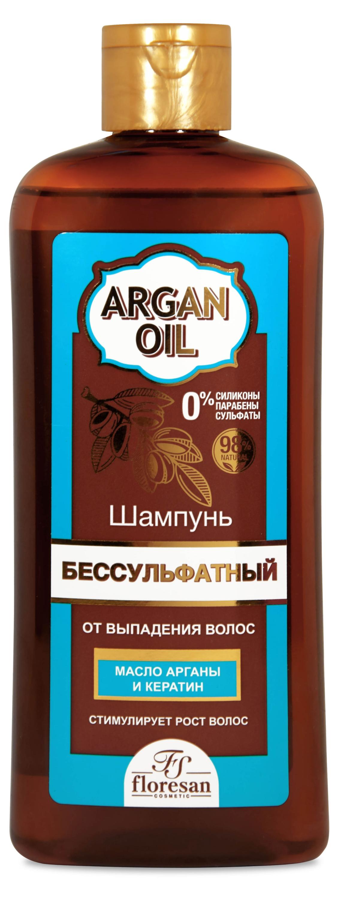 Шампунь для волос Floresan Против выпадения бессульфатный, 400 мл