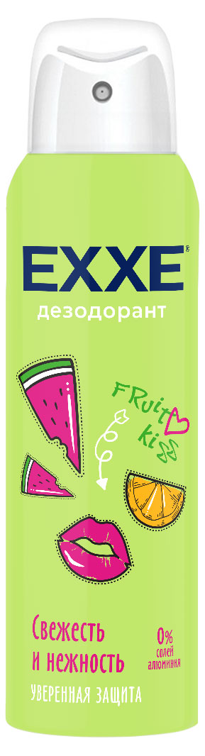 Дезодорант женский Exxe Свежесть и нежность Fruit kiss, 150 мл